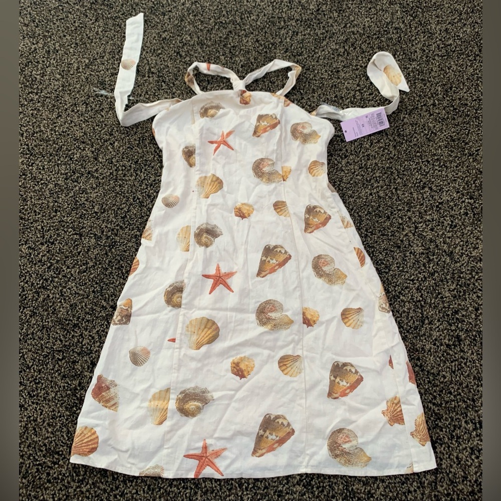 Wild fable Cream Seashell Print Dress size XS NWT - Picture 1 of 9